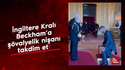 İngiltere Kralı Beckham’a şövalyelik nişanı takdim etti