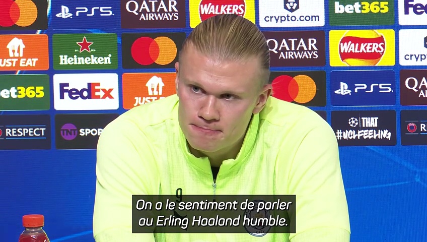 Man. City - Haaland : "Personne ne peut se rapprocher du niveau de Messi ou Ronaldo"