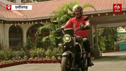 बाइक राइडर बने सीएम साय, सनग्लास और हेलमेट पहनकर दौड़ाई मोटरसाइकिल, दिया ये खास संदेश