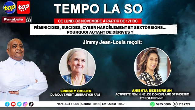 Tempo La So: Féminicides, suicides, cyber harcèlement et sextorsions…pourquoi autant de dérives ?