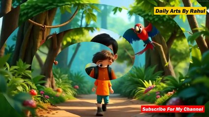 Walking in The Jungle _ English Lyrics Nursery Rhymes for Kids