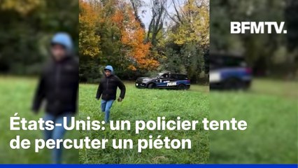 États-Unis: un policier suspendu après avoir tenté de renverser un piéton