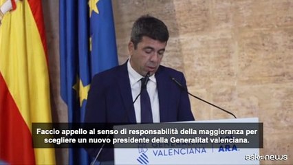 Spagna, governatore di Valencia si dimette un anno dopo le alluvioni