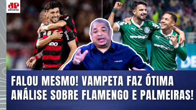 MERMÃO, A MAIOR DIFERENÇA do FLAMENGO pro PALMEIRAS hoje é que... OLHA o que VAMPETA FALOU!