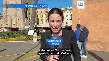 Torre medieval desmorona-se em Roma, pelo menos quatro pessoas retiradas dos escombros