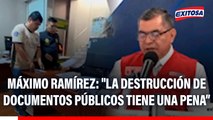 Fiscal rompió acta policial: 
