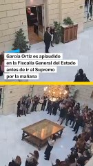 Los aplausos a García Ortiz en la Fiscalía General del Estado
