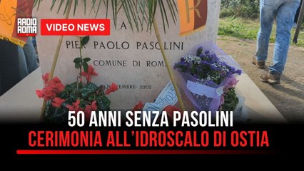 50 anni senza Pasolini: cerimonia all’Idroscalo di Ostia in ricordo del poeta
