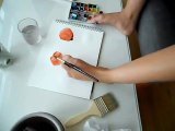 Sarah painting - simple poppies