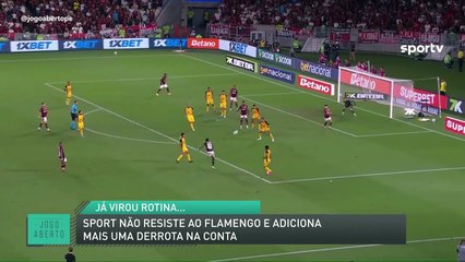 Sport não resiste ao Flamengo e adiciona mais uma derrota na conta