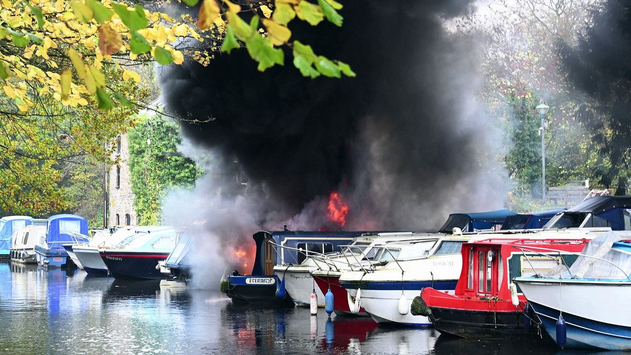 Fire rips through Govilon Boat Club