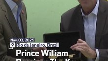 Prince William Receives The Keys of Rio de Janeiro