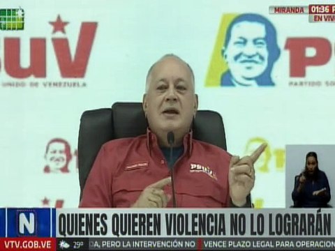 Sec. Gral. PSUV Diosdado Cabello: El partido está obligado a acompañar las decisiones del pueblo