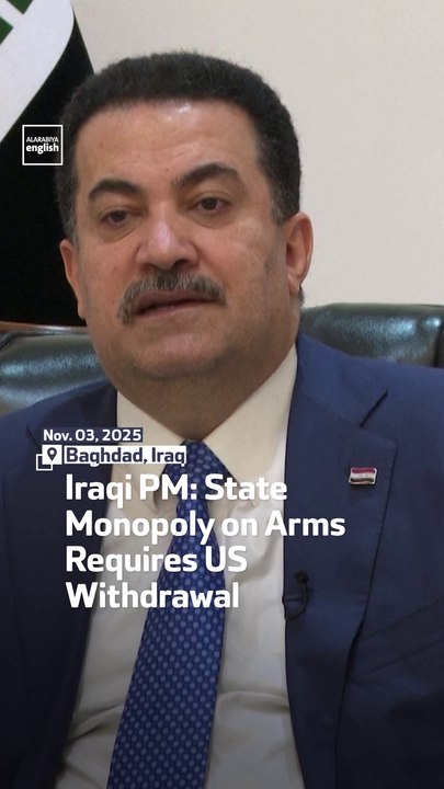 Iraqi PM: State Monopoly on Arms Requires US Withdrawal