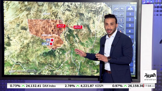 خريطة المعارك بين الجيش السوداني و الدعم السريع في إقليم كردفان