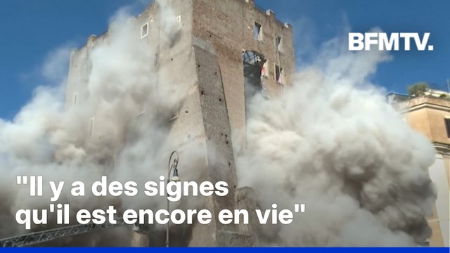 Rome: effondrement d'une tour médiévale en travaux, un ouvrier piégé dans les décombres