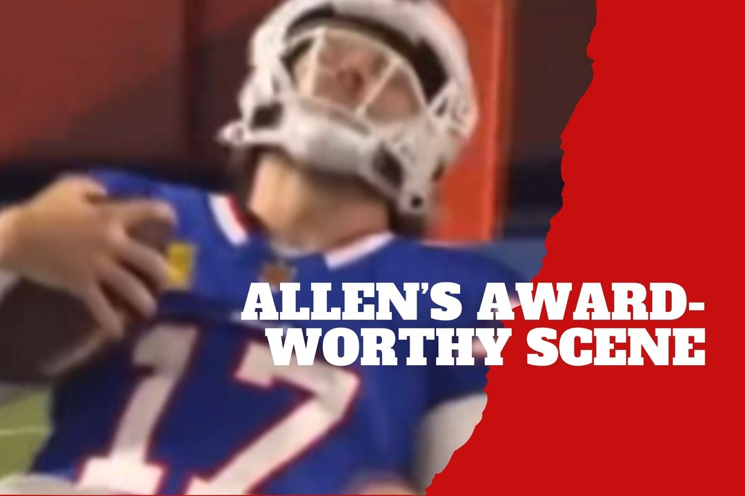 Josh Allen takes acting lessons from Hailee Steinfeld on the field