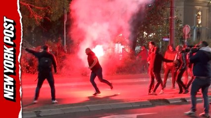 Tensions flare in Serbia as protesters demand justice over deadly roof collapse