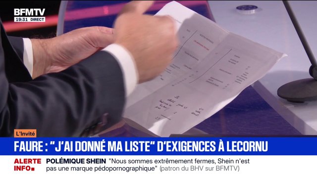 Budget 2026: Olivier Faure, Premier secrétaire du PS, détaille sa liste d'exigences donnée à Sébastien Lecornu