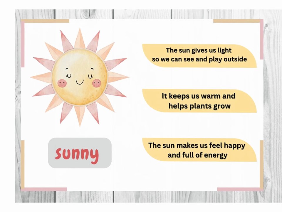fun weather flashcards