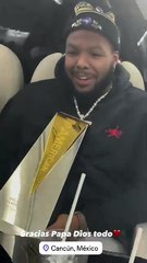 Vladimir Guerrero Jr. reaparece feliz tras la Serie Mundial 2025: "Gracias papá Dios por todo"