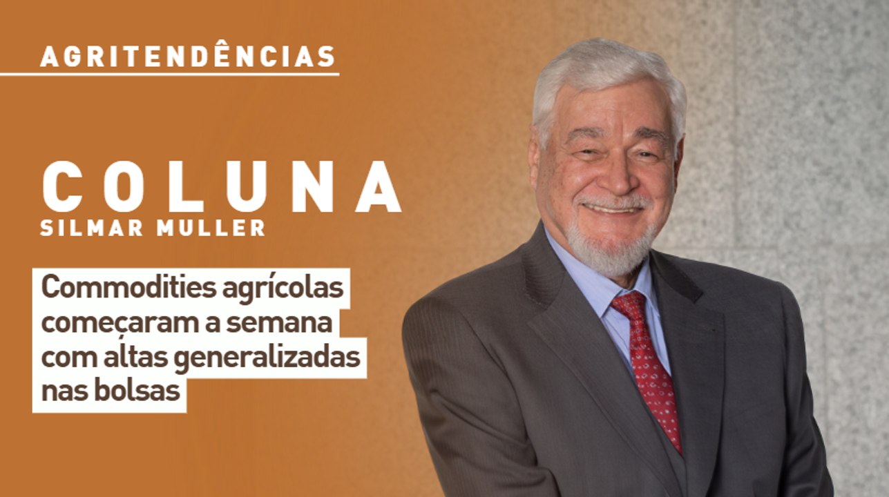 Commodities agrícolas começaram a semana com altas generalizadas nas bolsas