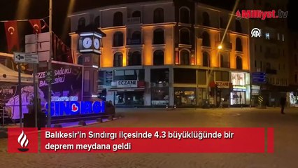 Balıkesir Sındırgı'da 4.3 büyüklüğünde bir deprem daha