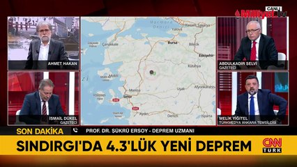 AFAD duyurdu! Balıkesir Sındırgı'da 4.3 büyüklüğünde bir deprem daha