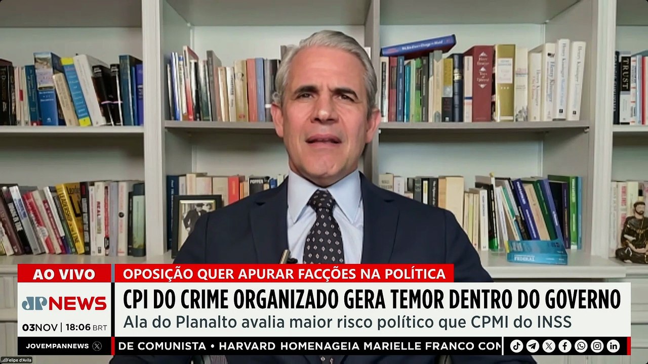 Governo teme CPI do Crime Organizado no Senado e avalia risco político maior que CPMI do INSS