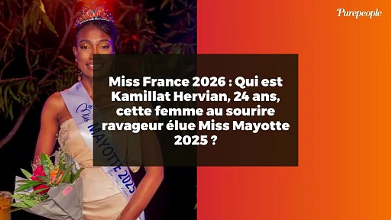 Miss France 2026 : Qui est Kamillat Hervian, 24 ans, cette femme au sourire ravageur élue Miss Mayotte 2025 ?