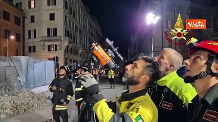Crollo Torre dei Conti, strumentazione per rilevamento di movimento per salvare gli operai