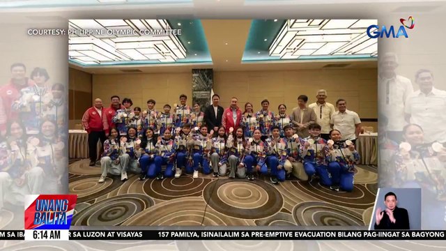 Pinoy athletes na nanalo ng medalya sa 3rd Asian Youth Games, nakatanggap ng incentives mula sa Philippine Olympic Committee | Unang Balita