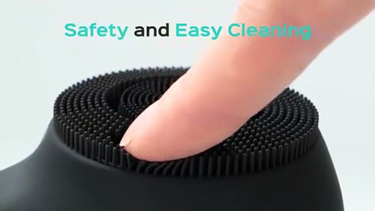 Facial Cleansing Brush Face Scrubber : Portable Silicone Waterproof Rechargeable Face Wash Brush