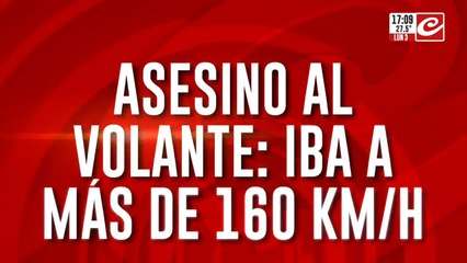 Atropelló y mató a una pareja: iba a más de 160 KM/H