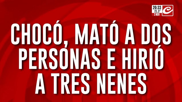 Chocó, mató a dos personas e hirió a tres nenes