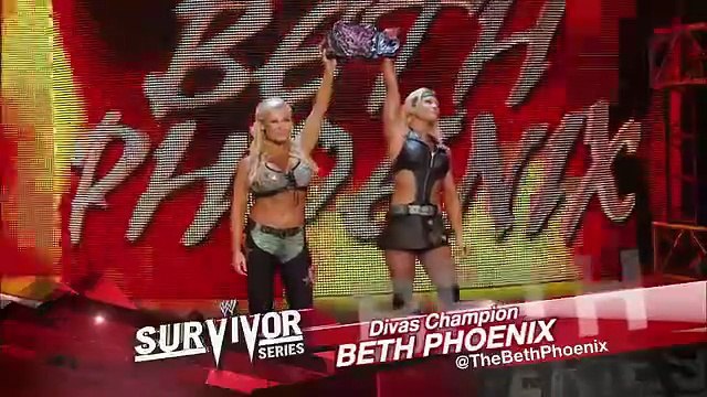 Beth Phoenix vs. Eve Torres – Divas Title Lumberjill Match | Survivor Series 2011 - Full Match