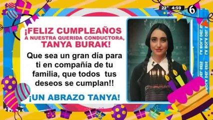 Celebran cumpleaños a Tanya Burak en el programa