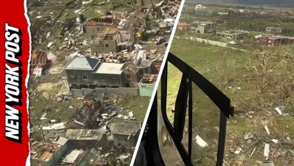 Aerial footage reveals devastation from Hurricane Melissa