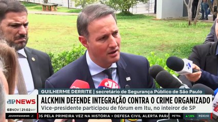 Alckmin defende integração contra o crime organizado por terra mar e ar