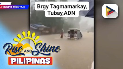 Mga sasakyang pandagat sa Iloilo River, naka-angkla na; kalsada sa Tubay, Agusan del Norte, hindi madaanan dahil sa Bagyong #TinoPH | ulat ni Gab Villegas