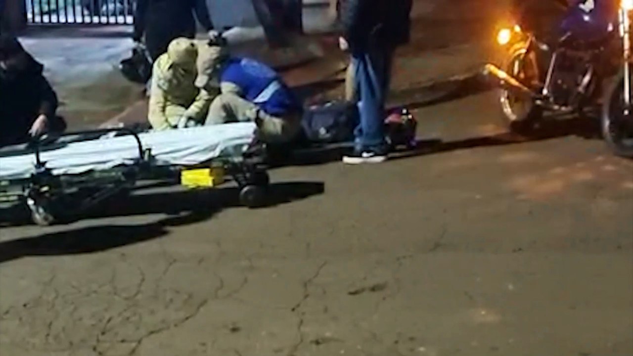Batida entre motos deixa duas pessoas feridas no Bairro Canadá