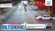 Motorcycle rider na nag-beating the red light, sugatan matapos bumangga sa SUV | Balitanghali