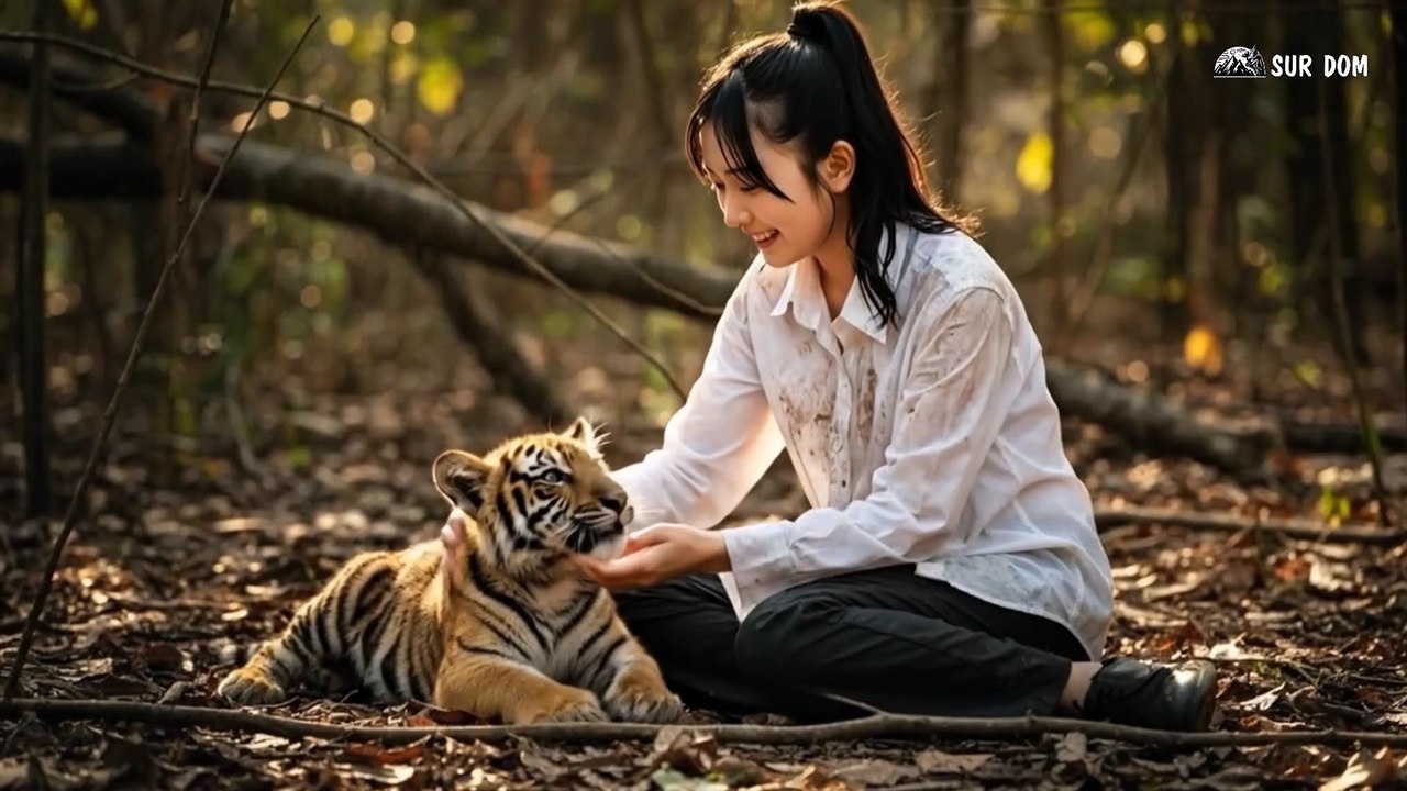 Part 44 - A Girl Alone Surviving In The Forest - Tiger Cub Reunion  Giant Anaconda in the Flood