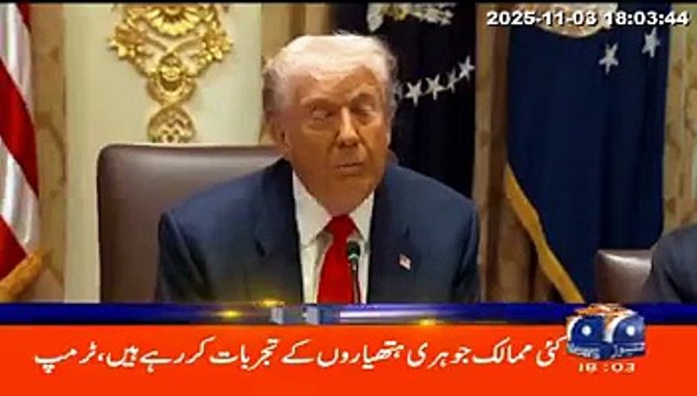 Trump claims that several countries, including Pakistan, have conducted nuclear tests