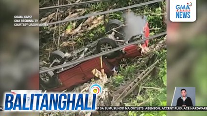 5, sugatan matapos mahulog sa gilid ng kalsada ang sinasakyang pickup; driver, hinihinalang nakaidlip habang nagmamaneho | Balitanghali
