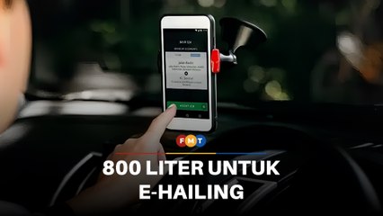 Pemandu e-hailing kini nikmati 800 liter subsidi BUDI95