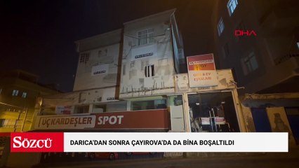 Darıca ilçesinde 2 binanın kolonları çatladı vatandaşlar evlerini tahliye etti