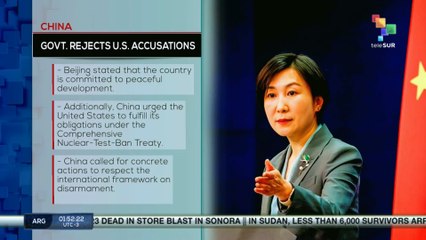 CHINA l Rejects U.S accusations