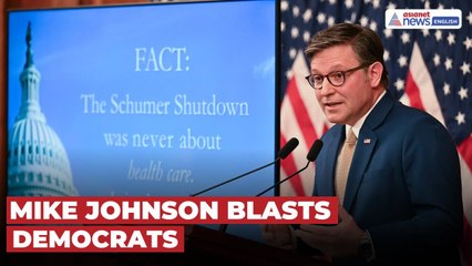 Mike Johnson Blasts Democrats as U.S. Shutdown Drags Into Day 34