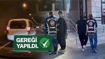Maganda kamerada... İstanbul trafiğindeki trafik teröristi yakalandı